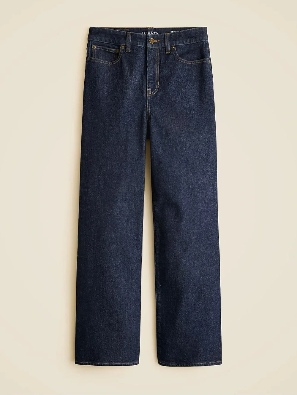 J. Crew Women's Dark Indigo Petite Curvy Wide-Leg Jeans